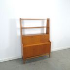 Teak Fineer Kast Uit Zweden Met Klep En Lades thumbnail 13