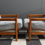 Set Of Two Grey Easy Chairs 1960S thumbnail 10