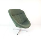 2 Rudolf Wolf Swivel Chair Modello Groen Ploegwool Fauteuils thumbnail 14