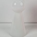 Set Vintage Wit & Rood Kegel Tafellamp Glass Pin Table Light thumbnail 6