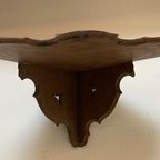 Oud Eiken Console/ Etagere Voor In Een Hoek, Hoek 28 Cm, Reliving thumbnail 3