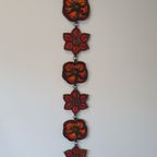 Wall Plaque By Jan Van Erp Ceramic Glaze Flowers Dutch Pottery Vintage 60's 70's thumbnail 11