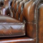 Prachtige Engelse Bruine Rundleren Chesterfield Clubfauteuil Met Uitmuntende Kleuren thumbnail 11