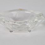 Vintage Val Saint Lambert Kristal Asbak Mid-century ‘60 Glas thumbnail 2