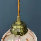 Roze Gemarmerd Glazen Hanglamp Met Messing Armatuur thumbnail 8