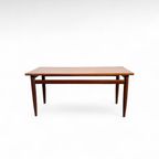 Mid-century Salontafel Teakhoutfineer Blad, Massief Teakhout thumbnail 9