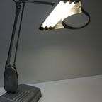 Dazor Bureaulamp/ Goudsmidlamp Met Vergrootglas Loep, Ca 1950 thumbnail 14