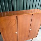 Vintage Deens Design Teak Kledingkast Driedeurs Jaren 60 thumbnail 5