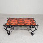 Vintage Tegeltafel, Salontafel Met 8 Tegels, Jaren 60 thumbnail 13