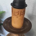 Vintage Lampvoet Hout Metaal thumbnail 8