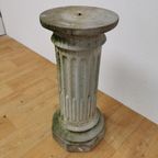 Antiek, Brocante Franse Zuil Of Pied De Stalle Voor Bloembak. Steen thumbnail 5