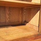 Antieke Vintage Eiken Vitrinekast, Art Deco Style, Kast thumbnail 14