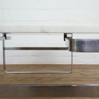 Large Marble And Chrome Coffee Table By Preben Fabricius & Jørgen Kastholm For Bo-Ex thumbnail 5