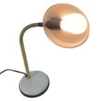 Postmodern / Space Age Desk Lamp - With Adjustable Gooseneck - Bulb Shaped Shade, Unique Design thumbnail 7