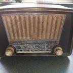 Antieke Radio Philips Bakelieten Buizenradio Bx230U - 1953/4 thumbnail 8