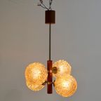 Vintage Plafondlamp, 4-Armige Lamp - Hout, Amberkleurig | 01200 thumbnail 12