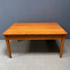 Antieke Pitch Pine Stoffen Tafel Met Twee Laden thumbnail 29