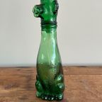 Vintage Empoli Glazen Hond Karaf Met Stop, Italië, Jaren thumbnail 13