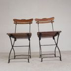 Set Van 2 Klapstoelen, Terrasstoelen, Jaren 30 thumbnail 6