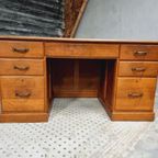 Vintage Bureau Eikenhout 80 X 150 Cm thumbnail 4