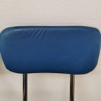 Vintage Mid Century Chroom En Skai Buizen Stoelen thumbnail 19