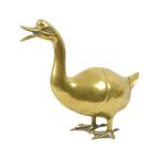 Grote Messing Eend Sculptuur Beeld Seventies 34Cm thumbnail 12