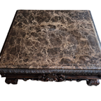 Salontafel Hout Marmer Blad thumbnail 4