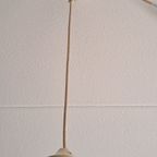 Vintage Glazen Hanglamp Blauw thumbnail 5