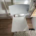 Vintage Ikea Wit Houten Stoel thumbnail 3