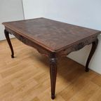 Vintage Antieke Landelijke Eettafel Eetkamertafel Tafel Uitschuifbaar 508 thumbnail 3