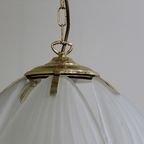 Vintage Hanglamp - Messing, Glas, Hollywood Regency, Jaren '70 | 01236 thumbnail 7