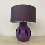 Purple Ceramic Table Lamp , 1970S thumbnail 13