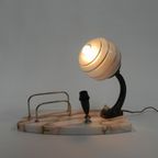 Art Deco Bureaulamp Met Pennenhouder En Brievenhouder | Kerst thumbnail 5