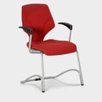 Vergaderstoel Giroflex 64, Rood, Slede Frame thumbnail 2