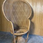 Vintage Rattan Peacock Chair 'Emmanuelle' thumbnail 8