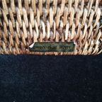 Vintage - Kastlamp - Tafellamp - Rotan - Birma Riet - Myanmar.- thumbnail 5