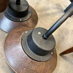 Vintage Industriële Wandlamp / Muurlamp Met Glazen Kap thumbnail 10