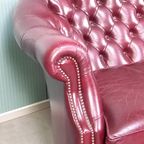 Rundlederen Vintage 2 Zits Chesterfield Bank thumbnail 10