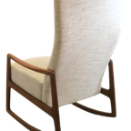 Ole Wanscher France & Son Fauteuil Schommelstoel 'ulfborg' Vintage thumbnail 9
