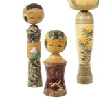 Lot Van 5 Vintage Kokeshi Poppen Japan Berk Showa Periode thumbnail 12