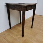 Antiek Frans Houten Bijzettafeltje Plantentafel Haltafeltje thumbnail 12