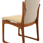 Set Van 4 Vamdrup Eetkamerstoelen 'nyhavn' Vintage thumbnail 7