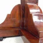 Art Deco Stijl Tafel Met Verschillende Soorten Ingelegd Hout thumbnail 4