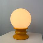 Temde Leuchten Yellow And White Glass Table Lamp Type 1 / 1970 thumbnail 5