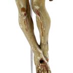 Corpus Hout Polychroom Antiek Christi 18de Eeuw Sculptuur Beeld 33cm thumbnail 9
