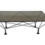 Vintage Salontafel Paolo Piva Stijl Met Rookglas 80's Design thumbnail 5
