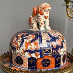 Imari. Set Pendule Met Kandelaars. thumbnail 2