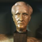 Terracotta Beeld Van Mannenhoofd , Gesigneerd 1946 thumbnail 9