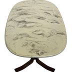 Vintage Salontafel Marmer Hout Minimalist Design Zweden thumbnail 3
