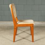 Midcentury Teakhouten Eetkamerset – Tafel – 4 Stoelen thumbnail 7